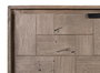 GINER Y COLOMER Aparador de Madera de Acacia y Metal con Chapa de Piedra